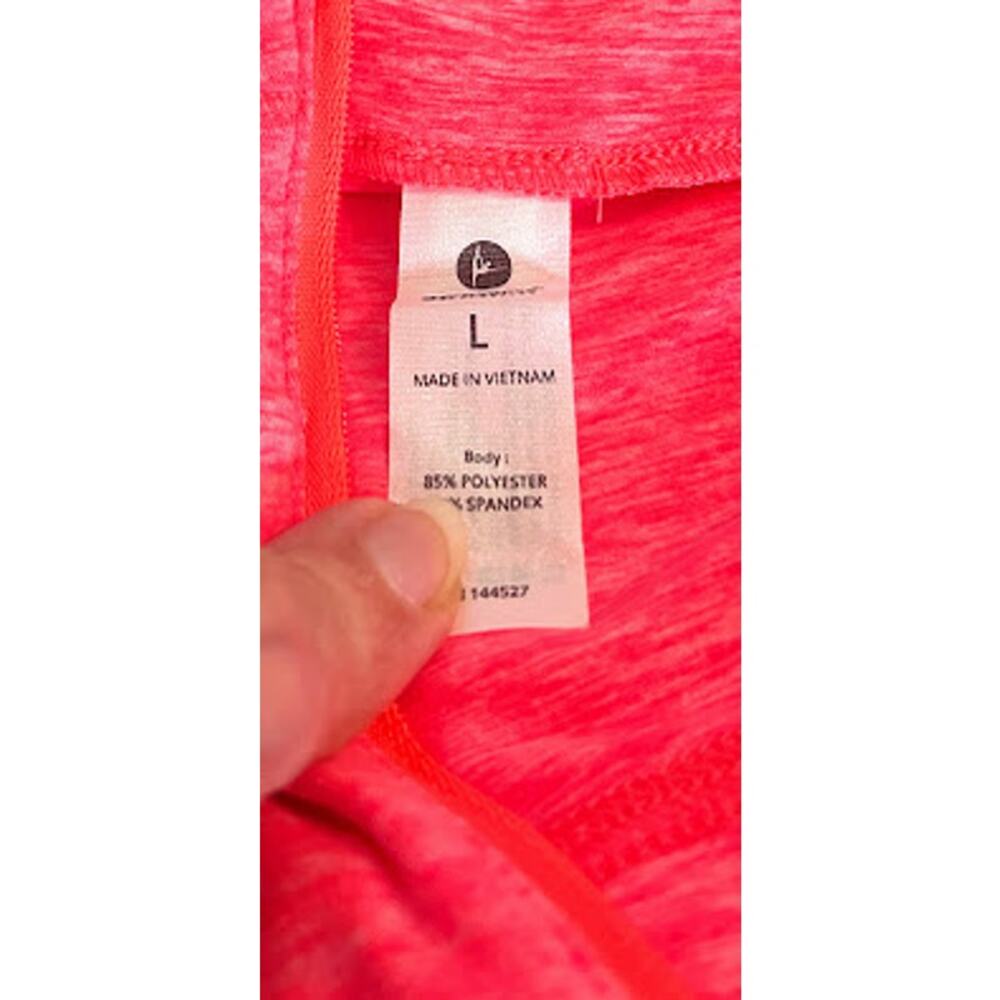 90 Degree by Reflex Pink Half Zip Pullover Hoodie Size Large NWT - Picture 7 of 8